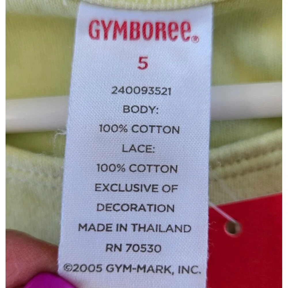 Gymboree Sleeveless Dress Green Size 5 EASTER GARDEN BLOOM Ruffled Summer NWT